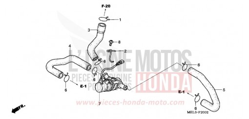 VALVOLA DI CONTROLLO INIEZIONE ARIA (CBR1000RR4/5) CBR1000RR4 di 2004